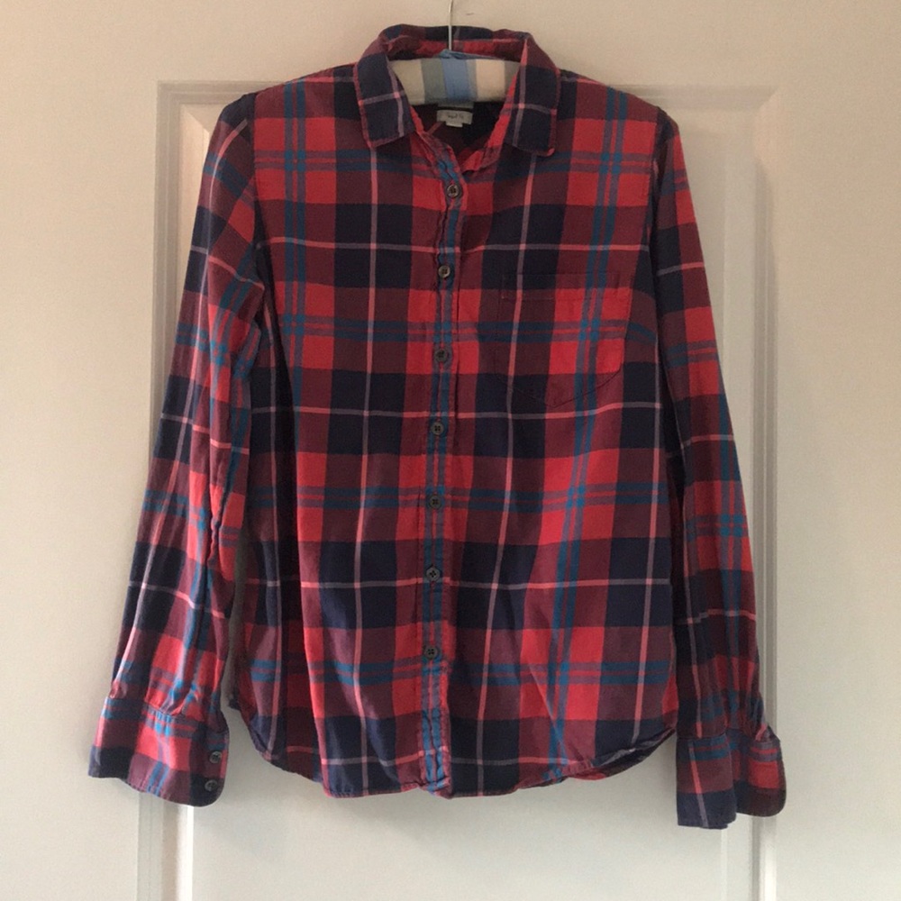 Jcrew classic plaid button up